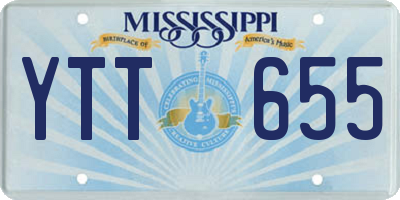 MS license plate YTT655