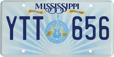 MS license plate YTT656