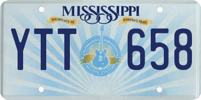 MS license plate YTT658
