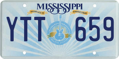 MS license plate YTT659