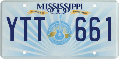 MS license plate YTT661