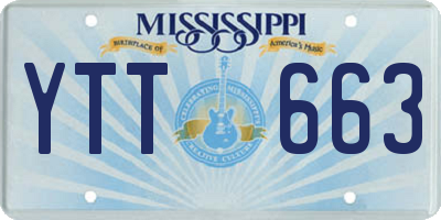 MS license plate YTT663