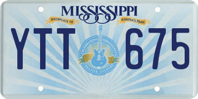 MS license plate YTT675