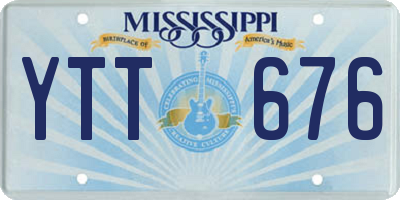 MS license plate YTT676