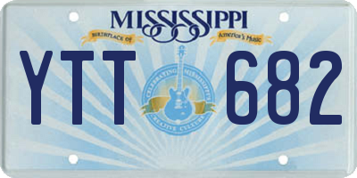 MS license plate YTT682