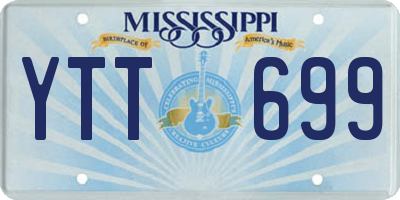 MS license plate YTT699