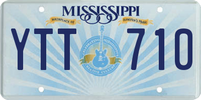 MS license plate YTT710