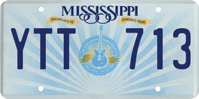 MS license plate YTT713