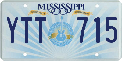MS license plate YTT715