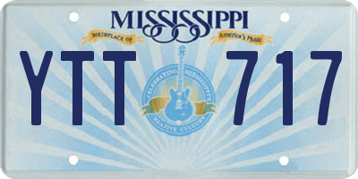 MS license plate YTT717