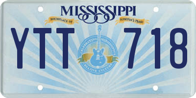 MS license plate YTT718