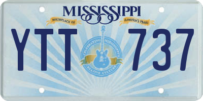 MS license plate YTT737
