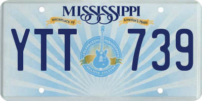 MS license plate YTT739