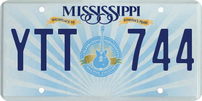 MS license plate YTT744