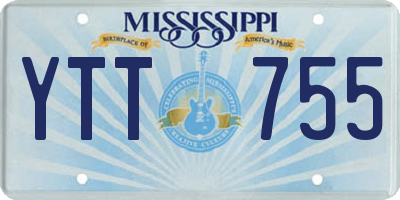 MS license plate YTT755