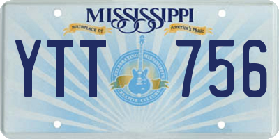 MS license plate YTT756