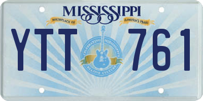 MS license plate YTT761