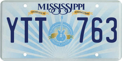 MS license plate YTT763