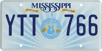 MS license plate YTT766