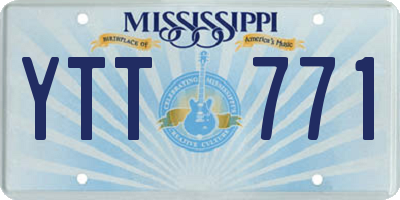 MS license plate YTT771