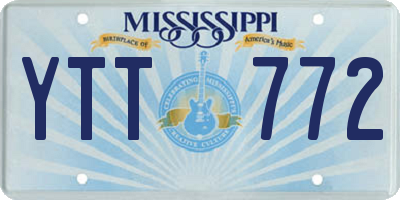 MS license plate YTT772
