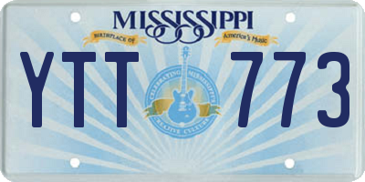 MS license plate YTT773