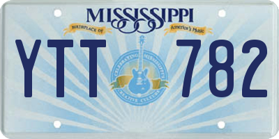 MS license plate YTT782