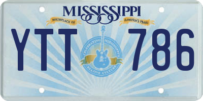 MS license plate YTT786