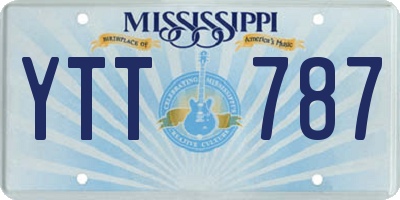 MS license plate YTT787