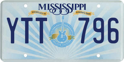 MS license plate YTT796