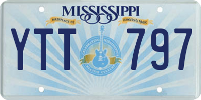 MS license plate YTT797