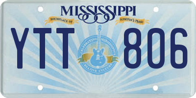 MS license plate YTT806