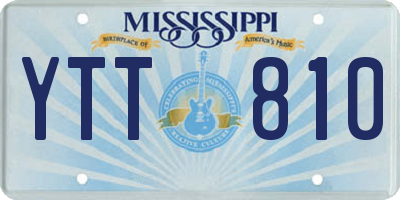 MS license plate YTT810