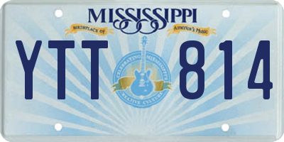 MS license plate YTT814