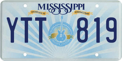 MS license plate YTT819