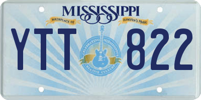 MS license plate YTT822