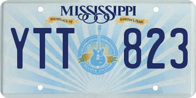 MS license plate YTT823