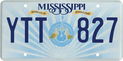 MS license plate YTT827