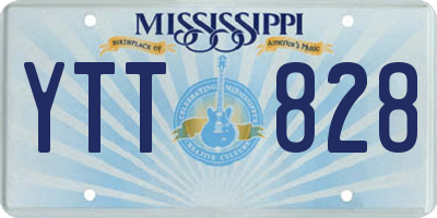 MS license plate YTT828