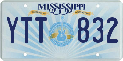 MS license plate YTT832