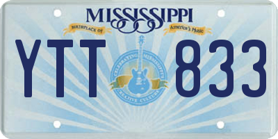 MS license plate YTT833