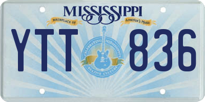 MS license plate YTT836