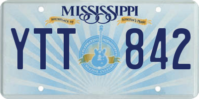 MS license plate YTT842