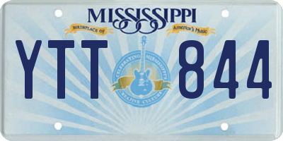 MS license plate YTT844