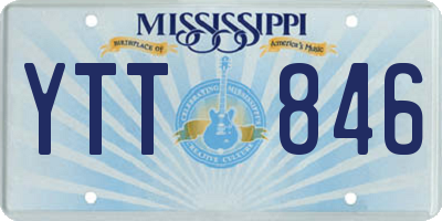 MS license plate YTT846