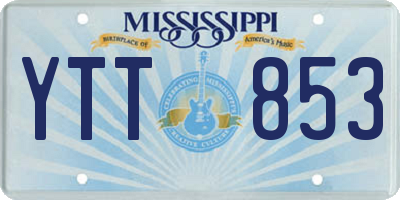 MS license plate YTT853