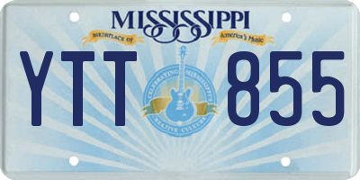 MS license plate YTT855