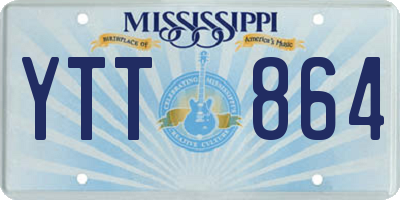 MS license plate YTT864