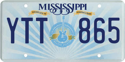 MS license plate YTT865