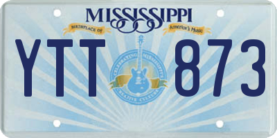 MS license plate YTT873